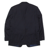 BOSS Cooper Mens Blazer Jacket Black Wool Pinstripe XL