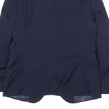 DKNY Slim Fit Mens Blazer Jacket Blue Wool M