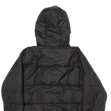 ELLESSE Womens Puffer Jacket Black Hooded UK 6