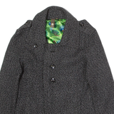 ELEMENT Womens Pea Coat Grey Knit M