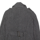 ELEMENT Womens Pea Coat Grey Knit M