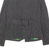 ELEMENT Womens Pea Coat Grey Knit M