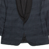 METRIMEN Shawl Collar Tuxedo Mens Blazer Jacket Grey Spotted 2XL