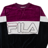 FILA Womens Sweatshirt Black Crew Neck XS