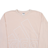 ADIDAS Womens Sweatshirt Pink Crew Neck S