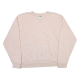 ADIDAS Womens Sweatshirt Pink Crew Neck S
