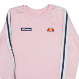 ELLESSE Lightweight Womens Sweatshirt Pink Crew Neck UK 8