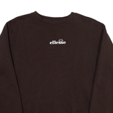ELLESSE Womens Sweatshirt Brown Crew Neck UK 10