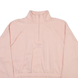 ADIDAS Womens Sweatshirt Pink 1/4 Zip M