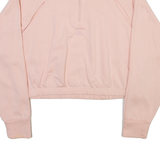 ADIDAS Womens Sweatshirt Pink 1/4 Zip M