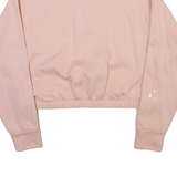 ADIDAS Womens Sweatshirt Pink 1/4 Zip M