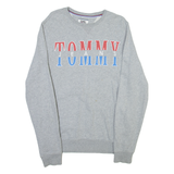 TOMMY JEANS Mens Sweatshirt Grey Crew Neck S