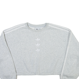 ADIDAS ORIGINALS Womens Sweatshirt Grey Crew Neck UK 14