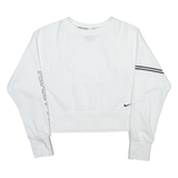 NIKE Womens Sweatshirt White Crew Neck XS
