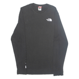 THE NORTH FACE Mens T-Shirt Black Long Sleeve S
