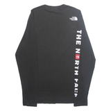 THE NORTH FACE Mens T-Shirt Black Long Sleeve S