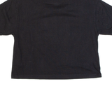 ELLESSE Cropped Womens T-Shirt Black UK 6