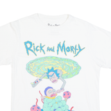 PULL&BEAR Adult Swim Rick & Morty Mens T-Shirt White USA XS