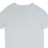 LACOSTE Sleepwear Mens T-Shirt Grey V-Neck L