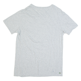 LACOSTE Sleepwear Mens T-Shirt Grey V-Neck L
