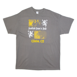 GILDAN Scottish Dave's Pub Clinton Mens T-Shirt Grey USA XL
