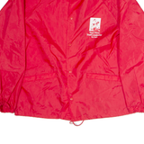 CARDINAL Mens Coach Jacket Red Nylon USA L