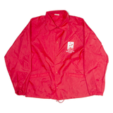 CARDINAL Mens Coach Jacket Red Nylon USA L