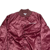 WESTARK Mens Bomber Jacket Maroon Nylon USA 2XL