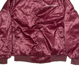 WESTARK Mens Bomber Jacket Maroon Nylon USA 2XL
