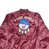 WESTARK Mens Bomber Jacket Maroon Nylon USA 2XL