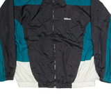 WILSON Mens Track Jacket Black Nylon Colourblock 2XL