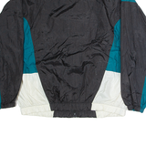 WILSON Mens Track Jacket Black Nylon Colourblock 2XL