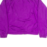 REEBOK Womens Track Jacket Purple Nylon 90s M