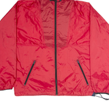 HELLY HANSEN Mens Shell Jacket Red Nylon Hooded S