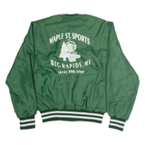 HOLLOWAY Mens Bomber Jacket Green USA M