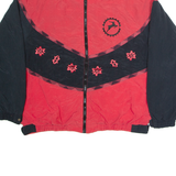 WHITE STAG Mens Track Jacket Red Nylon Colourblock XL