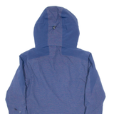 SALOMON Womens Ski Coat Blue Nylon Hooded S