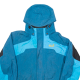 JACK WOLFSKIN Mens Rain Coat Blue Hooded XL