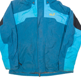 JACK WOLFSKIN Mens Rain Coat Blue Hooded XL