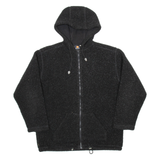 ESQUIRE Mens Fleece Jacket Black Hooded M