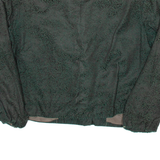 Cropped Womens Blazer Jacket Green 90s Floral S