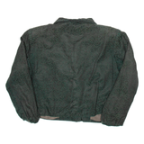 Cropped Womens Blazer Jacket Green 90s Floral S