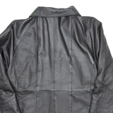 YESSICA Womens Biker Jacket Black Leather M