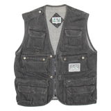 SPORTS WEAR FROM H&M Mens Biker Gilet Black M