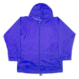 HELLY HANSEN Mens Rain Jacket Blue Hooded L