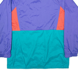 TKO Mens Windbreaker Jacket Purple Nylon Hooded Colourblock M