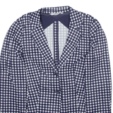 LIU JO Womens Blazer Jacket Blue Spotted XXS