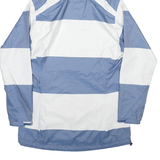 HELLY HANSEN Womens Rain Jacket Blue Hooded Striped S