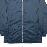 SLAZENGER Mens Rain Jacket Blue Nylon Hooded M