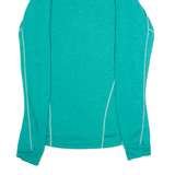 BERGHAUS Running Womens Fleece Green 1/4 Zip Tight Knit UK 12